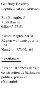 auditeur agr par la Rgion wallonne pour la PAE